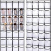 Over-the-Door Hanging Shoe Organizer with Mesh Pockets