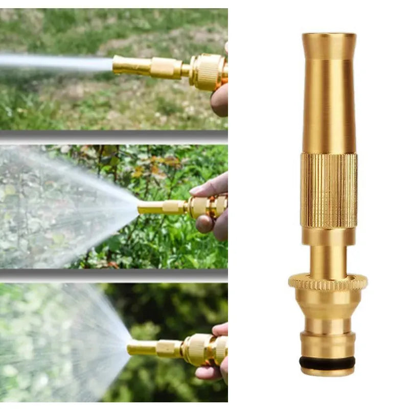 Adjustable Brass Garden Hose Nozzle