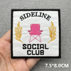 Pink Embroidered Iron-On Letter Patches for Clothing & Accessories
