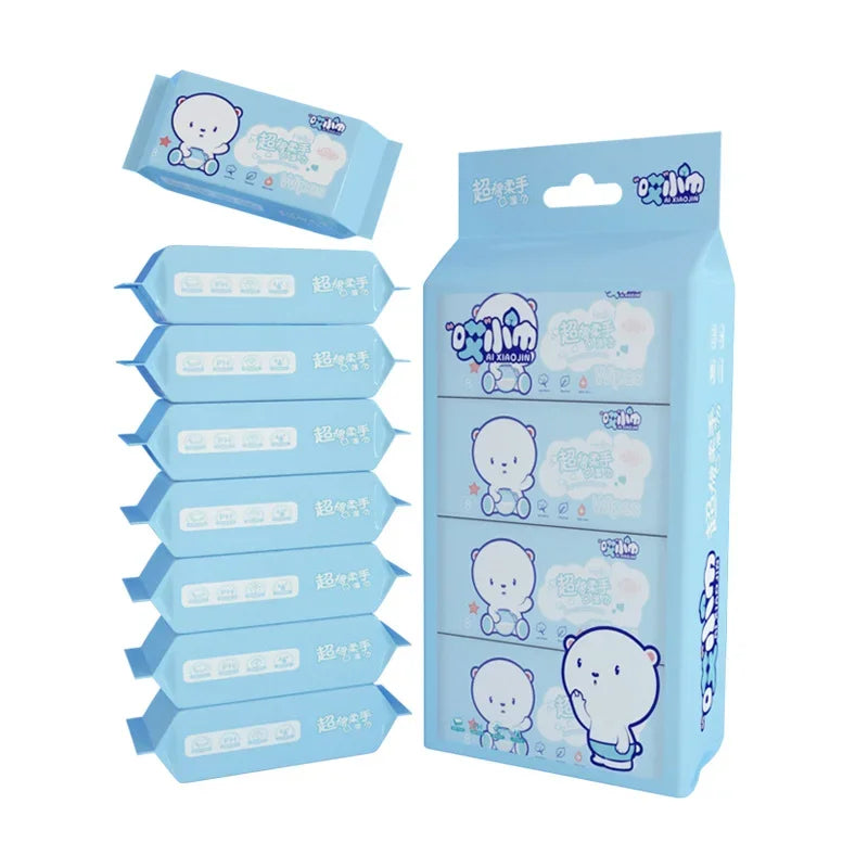 Mini Disposable Hand & Mouth Wipes - Portable Travel Pack