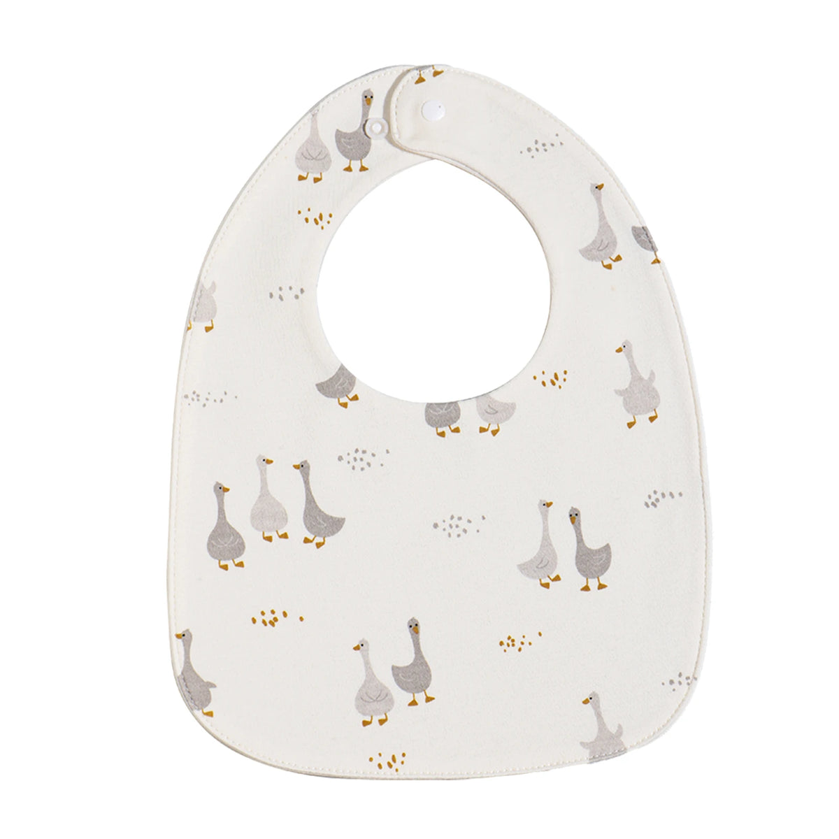 Soft Cotton Baby Bibs with Waterproof Backing (3-Layer, U-Shaped)