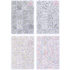 A set of acrylic letter beads with grid storage boxes for jewelry making