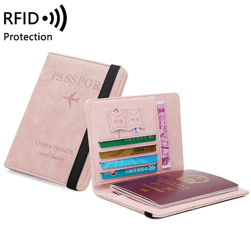 RFID-Blocking Passport Holder with Card Slots