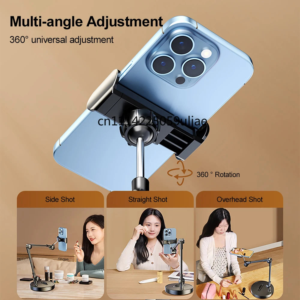 Folding Adjustable Phone Stand with Flexible Arm