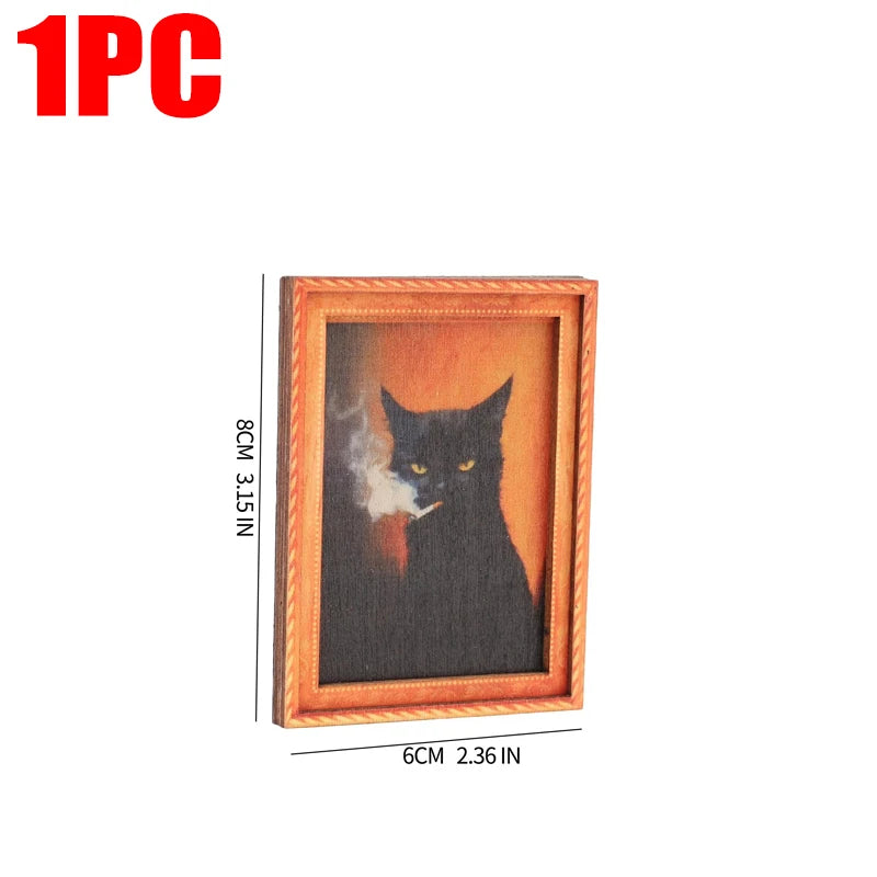 Cat Frame Fridge Magnets Set