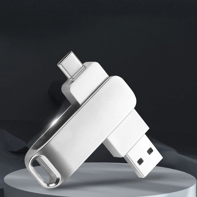 Metal OTG USB Flash Drive for Smartphones and Computers