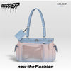 Gradient Color Otaku Crossbody Bag with Clear Pin Display Window