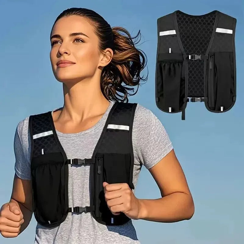 Featherlight Hydration Vest with Reflective Trim and Phone Pocket