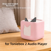 Pink silicone protective case for a Toniebox 2 audio player