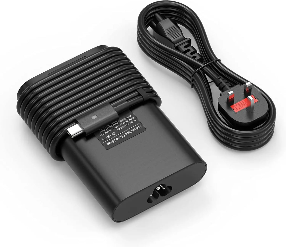 65W USB-C Laptop Charger for Dell Latitude, XPS, and Chromebook