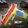 Building Block Toy Gun with Continuous Firing Blowback Action