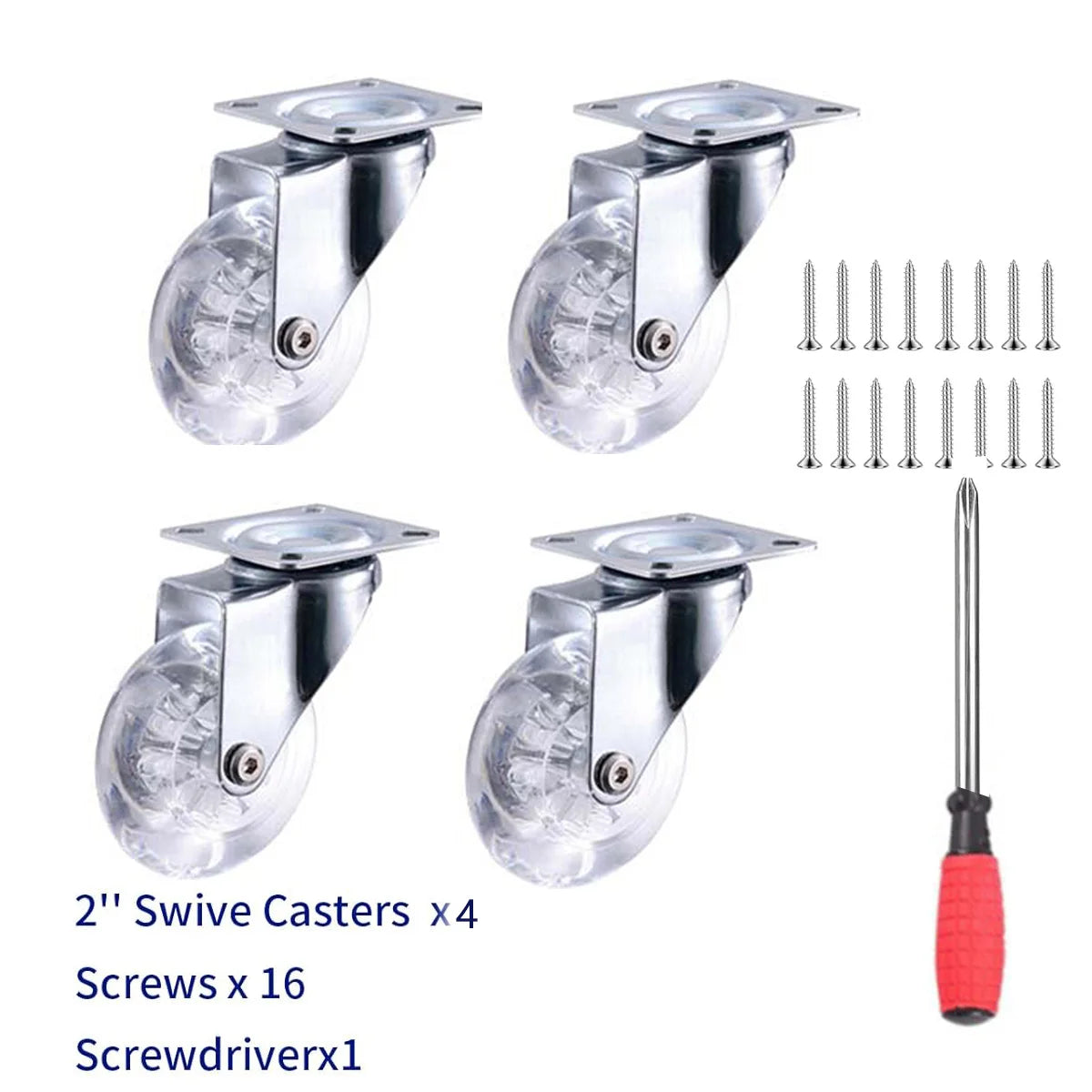 Ruedas Giratorias Resistentes (Set de 4)