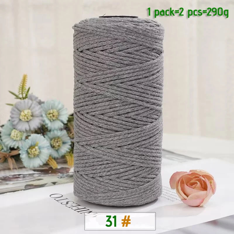 100% Cotton Hollow Yarn for Knitting & Crochet