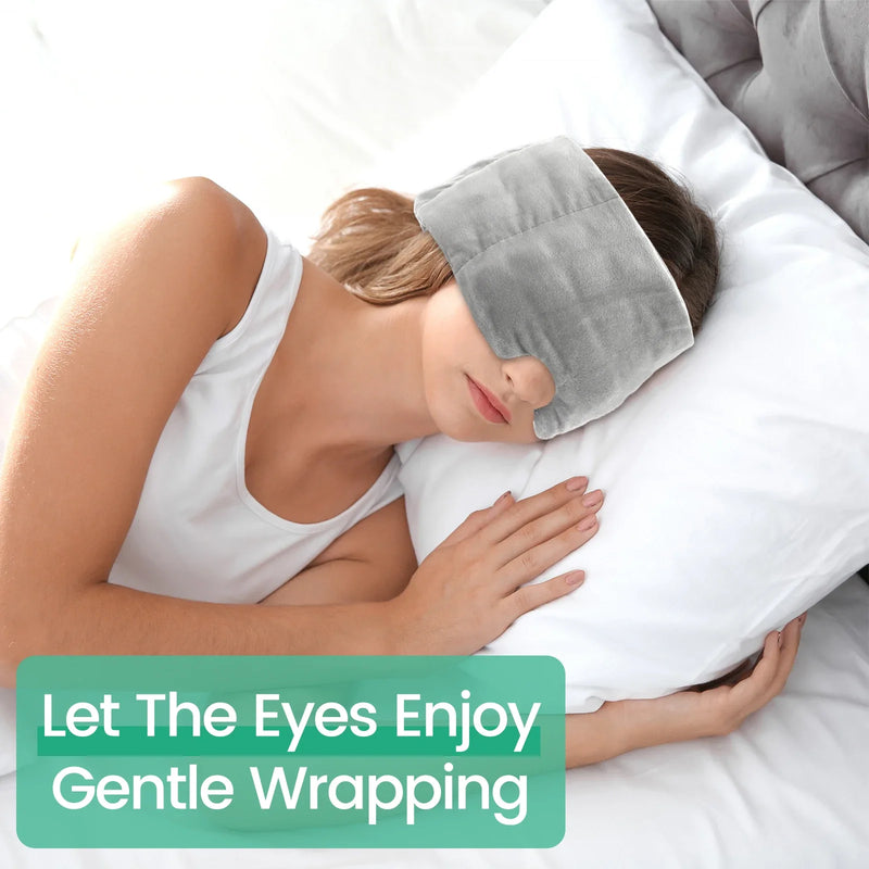 Weighted Velvet Sleep Mask with Adjustable Strap