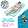 Inflatable Pool Float Lounger with Headrest