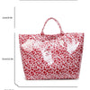 Leopard Print PVC Large Tote Bag