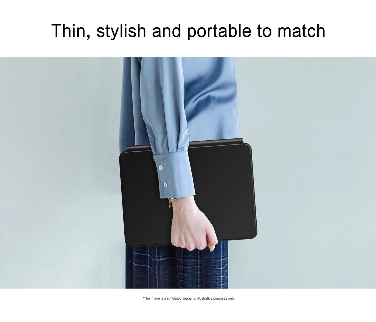 Magnetic Pogo Pin Keyboard Case for iPad Pro & Air