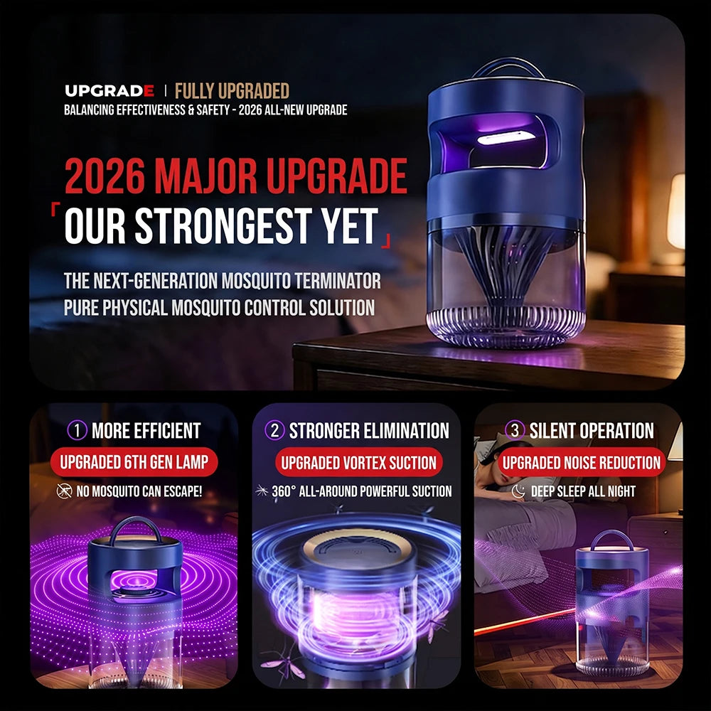 UV Mosquito Killer Lamp with Quiet Suction Fan