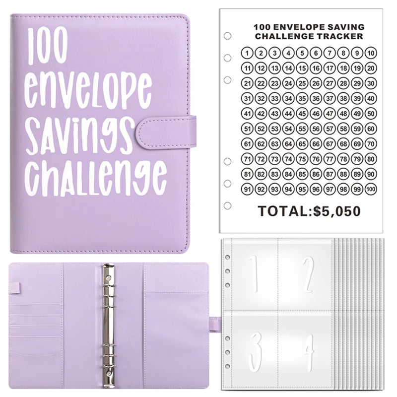100-Day Envelope Challenge Savings Binder