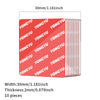A set of ten red double-sided adhesive pads measuring 30mm by 2mm for mounting devices.