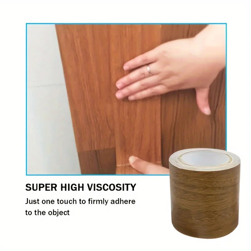 Faux Wood Grain Repair Tape for Furniture, Floors & Office Surfaces
