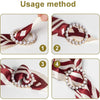 Demonstration of how to use metal scarf ring clips for women on a fabric.