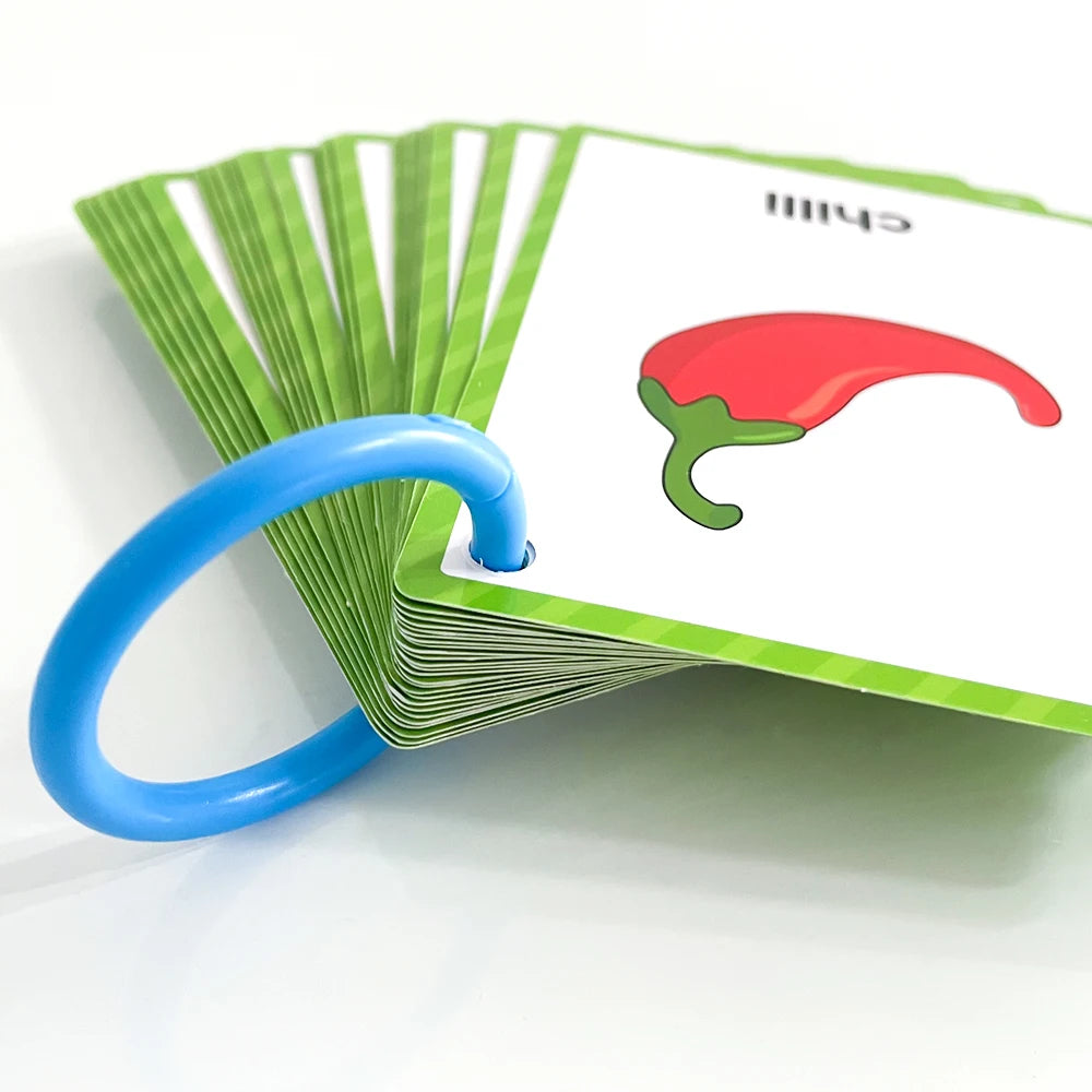 Early Learning Flash Cards for Kids – Colors, Shapes, Numbers, Fruits, Vegetables & Food