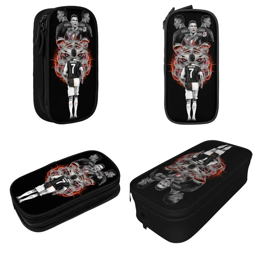 Soccer Star Pen Case – Large-Capacity Pencil Pouch