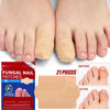 A set of 21 beige adhesive patches designed for nail repair and treatment.