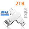 High-Speed USB 3.2 Flash Drive with Dual Type-C & USB Connectors