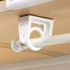 360° Rotatable Adhesive Curtain Rod Brackets (Set of 10)
