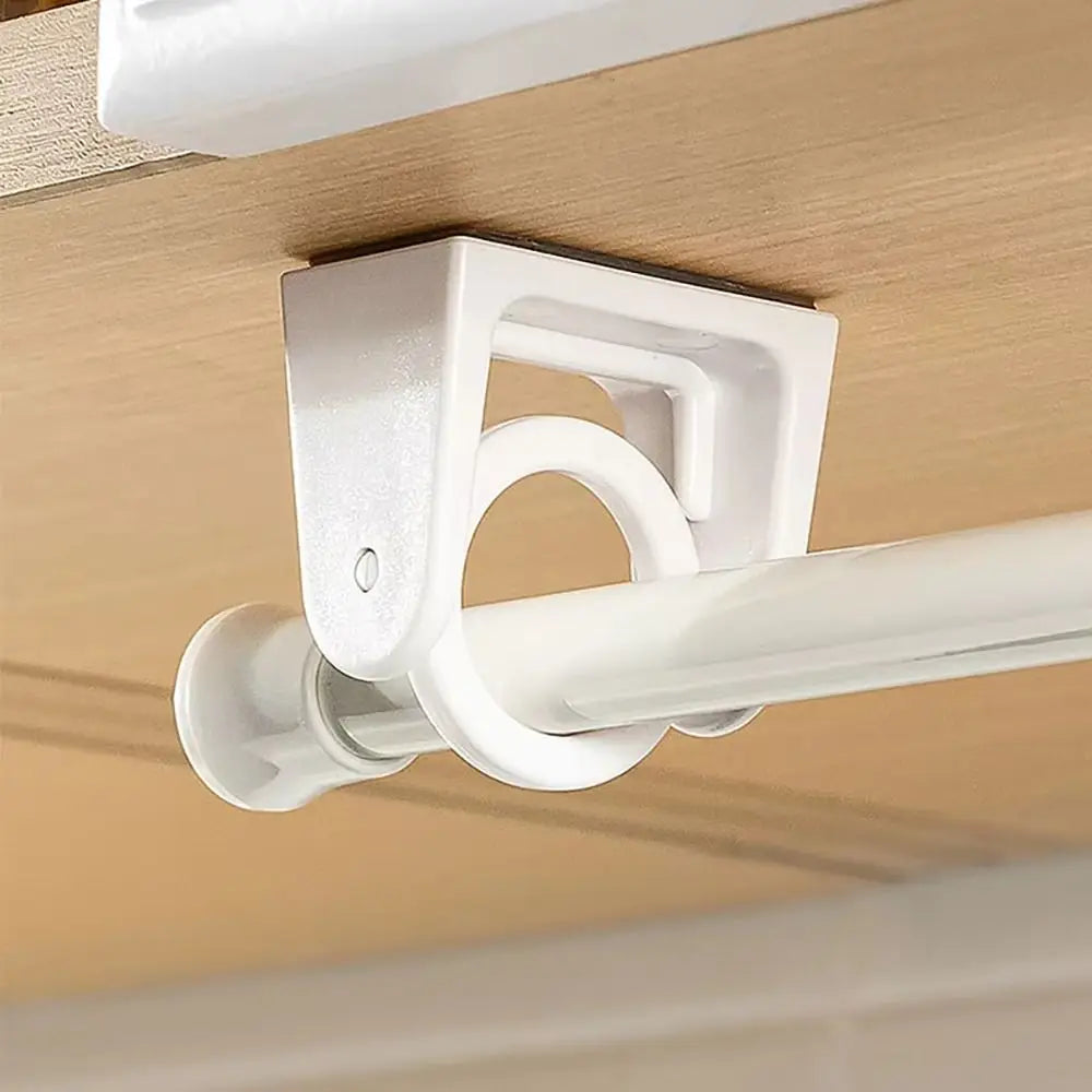 360° Rotatable Adhesive Curtain Rod Brackets (Set of 10)