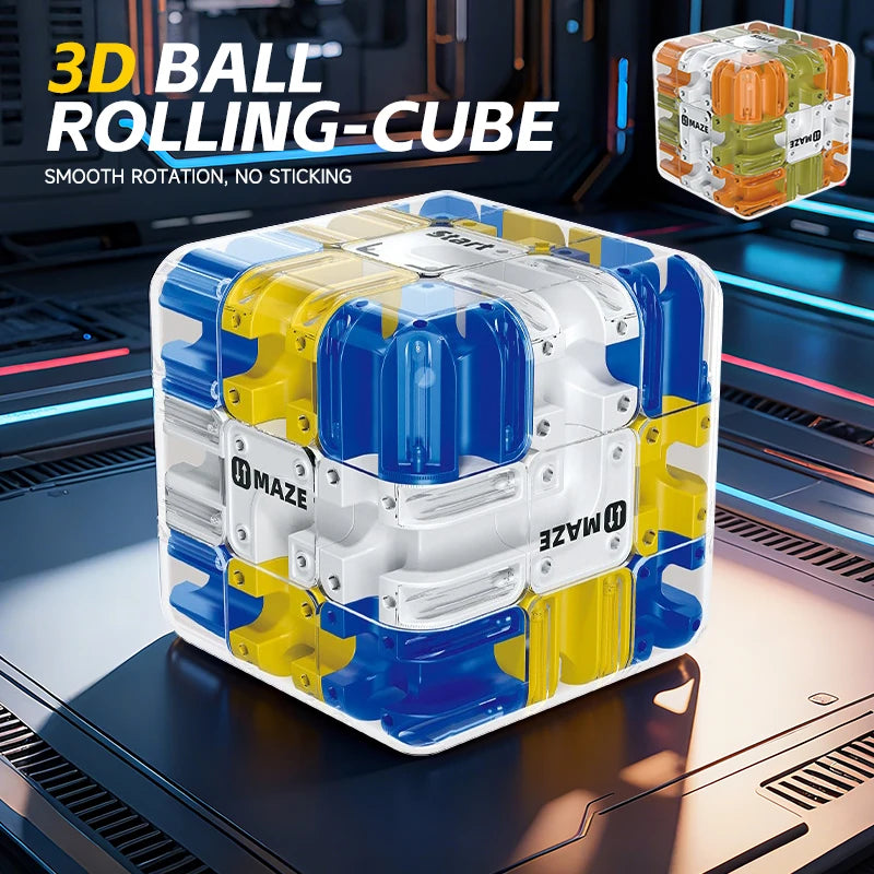 3D Maze Puzzle Cube – Brain Teaser Fidget Toy