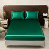 Luxury Satin Bedding Set with Fitted Sheet and Pillowcases