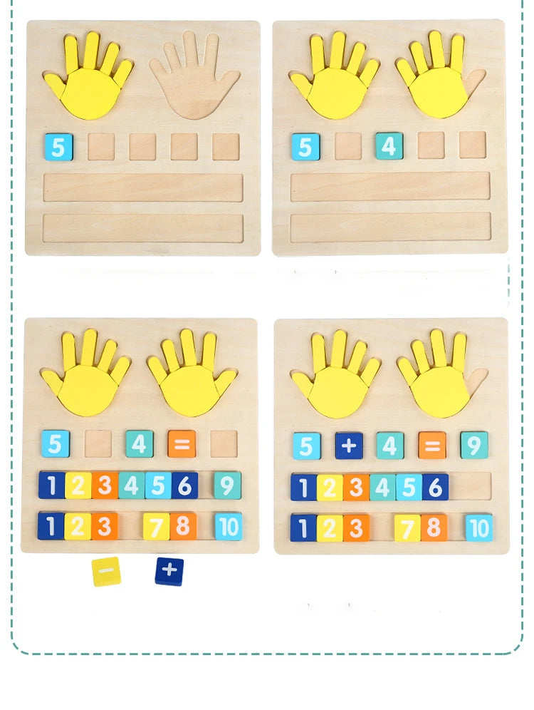 Wooden Finger Counting Math Toy for Kids