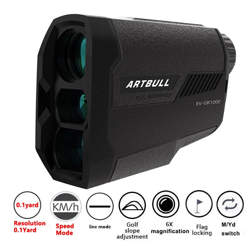Golf Laser Rangefinder with Flag-Lock and Slope Compensation