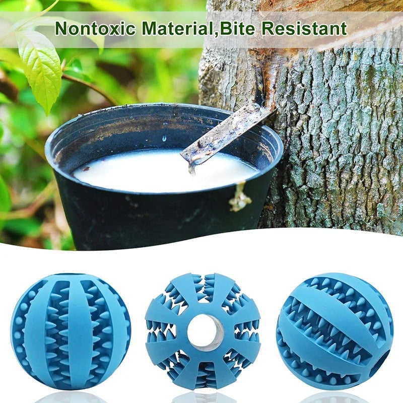 Natural Rubber Treat Dispensing Ball for Dogs