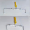 Adjustable paint roller with an aluminum alloy handle and a metal frame for painting.