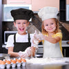 Kids' Chef Apron and Hat Set – Waterproof Cooking & Painting Smock for Boys and Girls