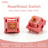Rosewood Linear Mechanical Keyboard Switches (5-Pin, 40gf)