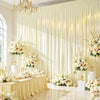 Shimmering Satin Backdrop Curtain Panels