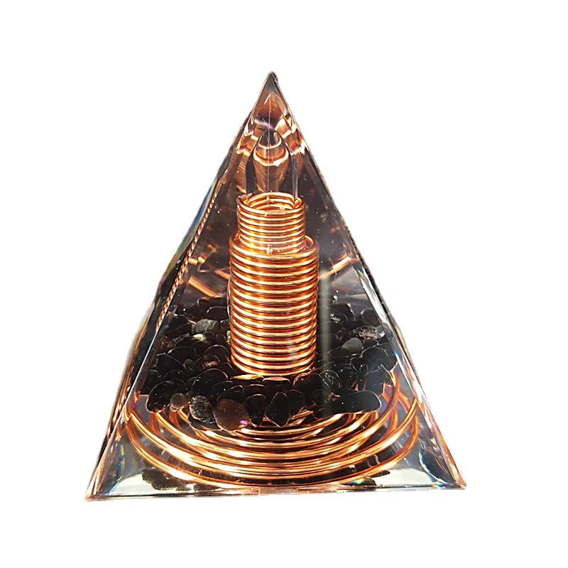 Spiral Copper Pyramid Ornament