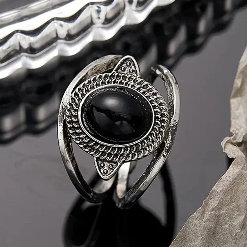 Oval Imitation Opal Ring for Women