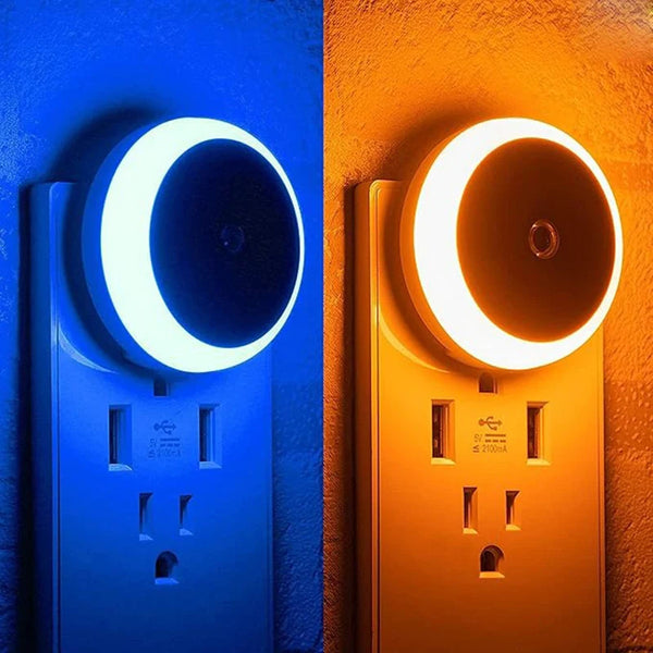 Smart Sensor Night Light with Dusk-to-Dawn Auto-Dim
