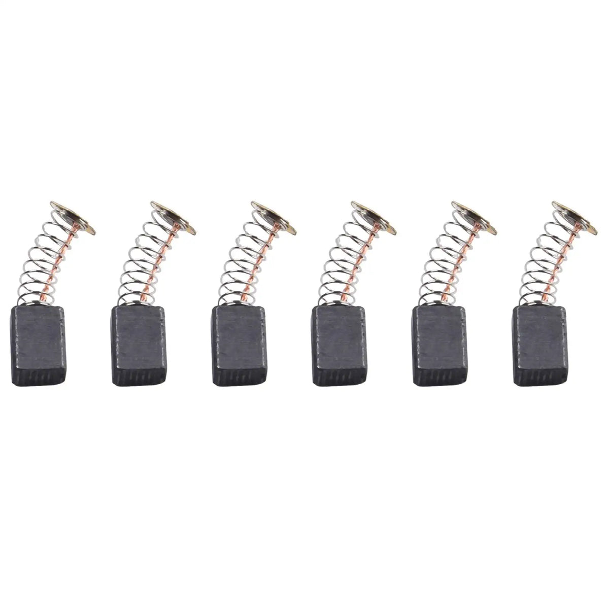 A set of 60 carbon brush assortment kits for power tools, showing various coiled brushes and holders.