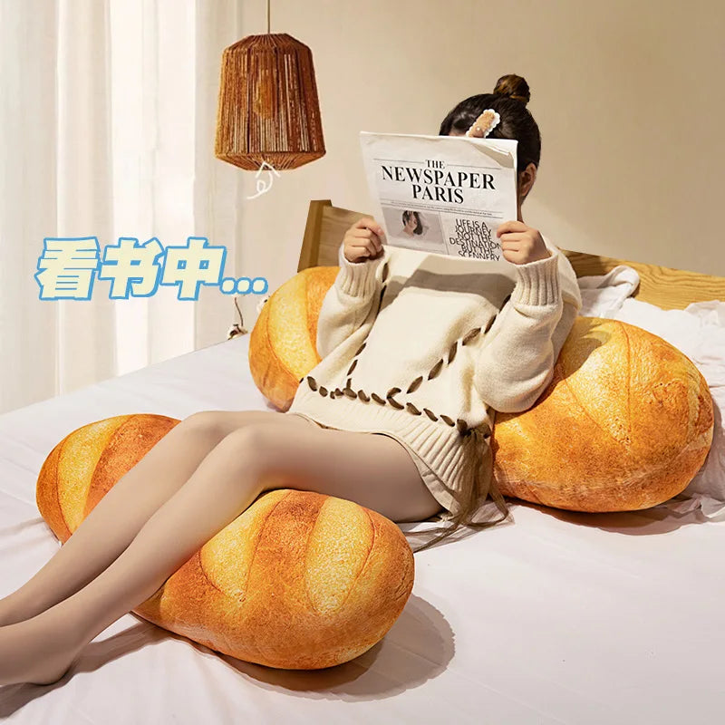 Baguette Bread Plush Pillow | Funny Food Shaped Cushion