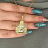 Western Cowgirl Initial Letter Necklace