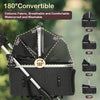 Foldable Pet Stroller with Detachable Carrier