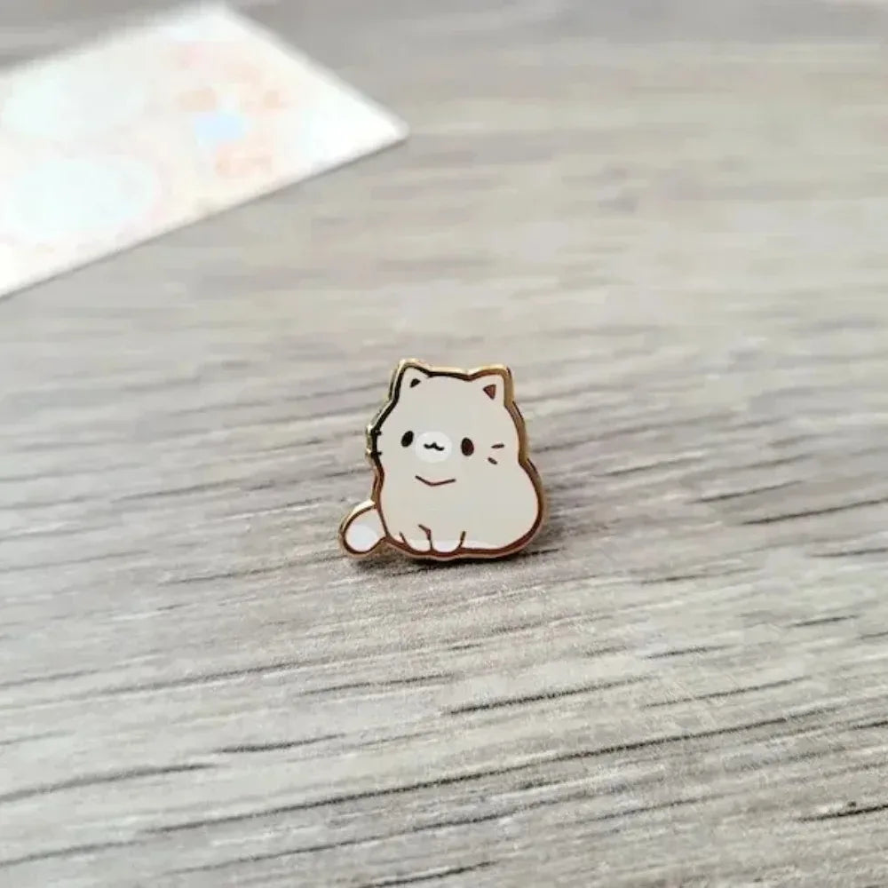 Adorable Cat Enamel Pins Set – Kawaii Kitten Brooches for Cat Lovers