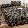 Cozy Plush Fitted Sheet with Leopard Print